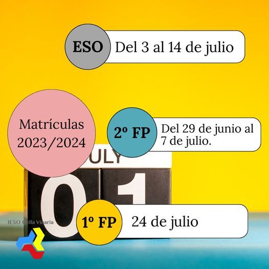 fecha matriculas