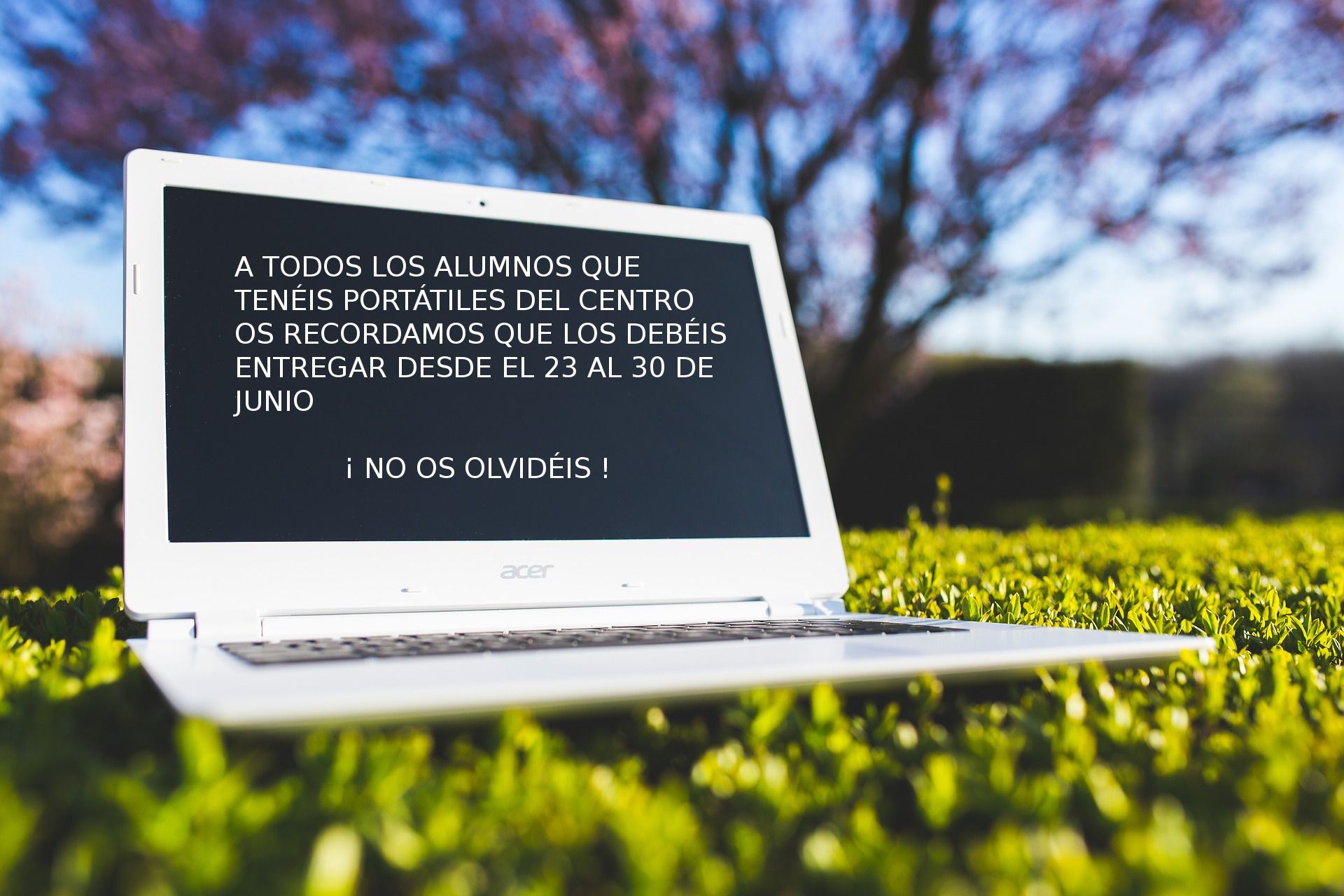 entrega portatiles