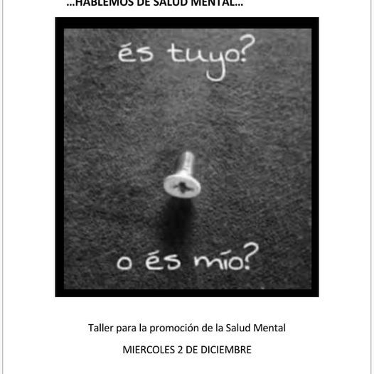 charla salud mental