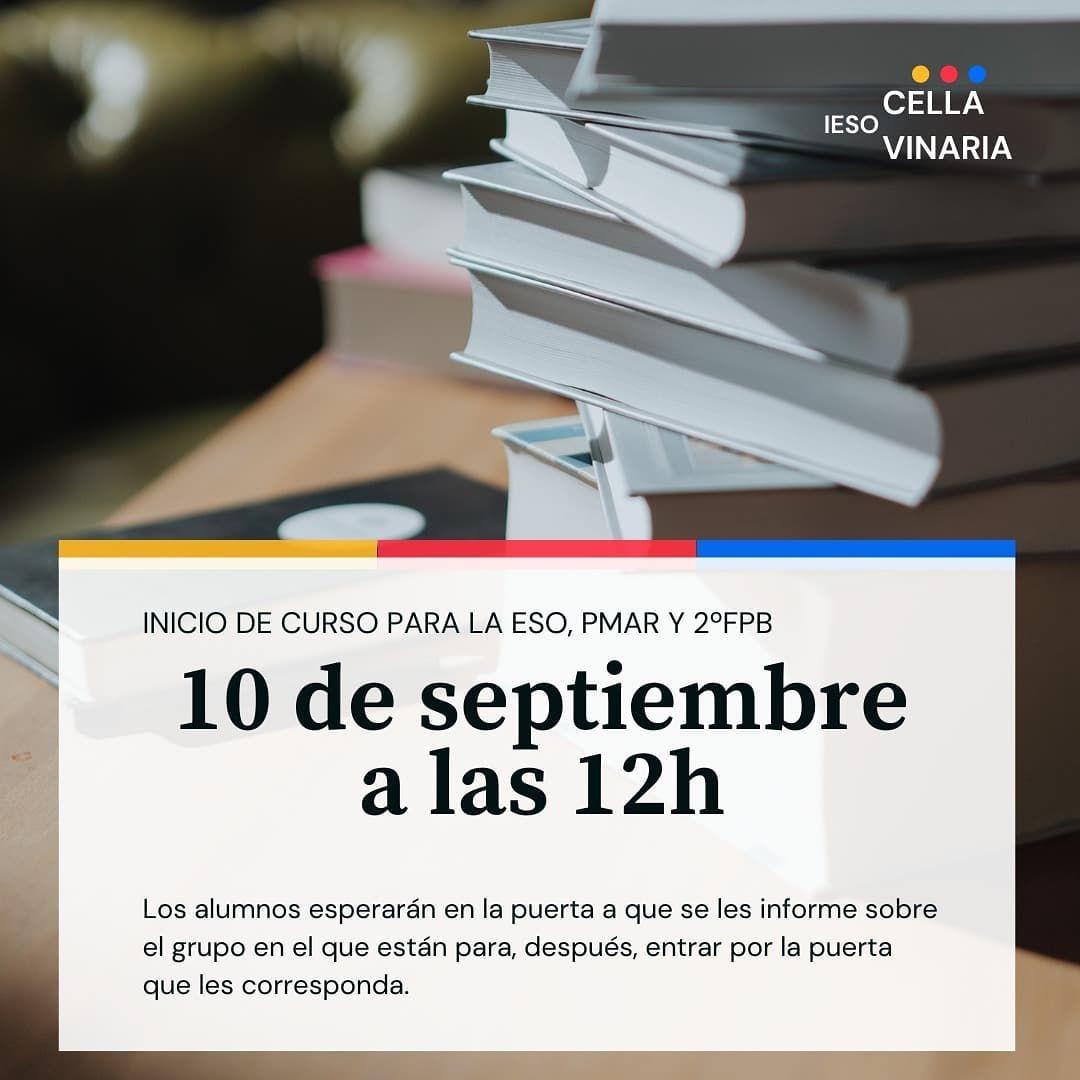 comienzo curso21 22