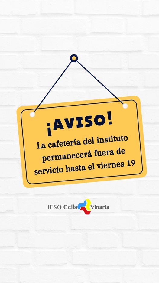 Cierre cafeteria